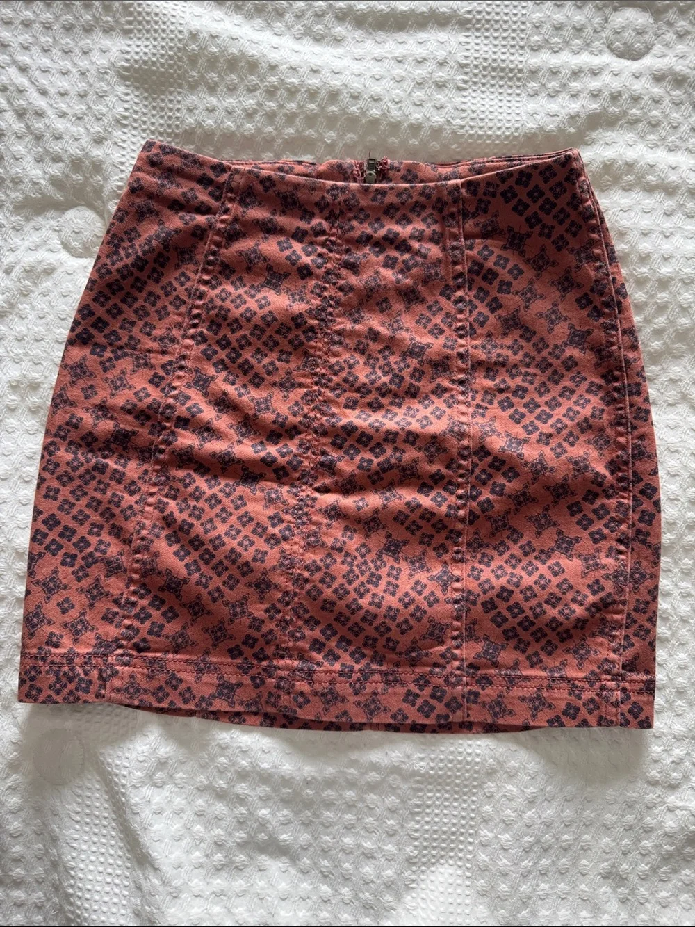Free People Rust Mini Skirt